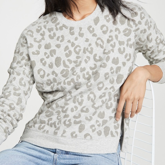 Rails Flocked Leopard Sweatshirt 